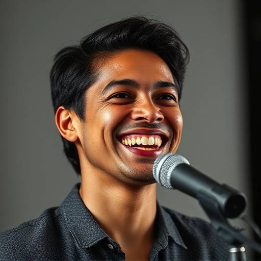 Image représentant le cours 3 : Une personne souriante parlant devant un micro